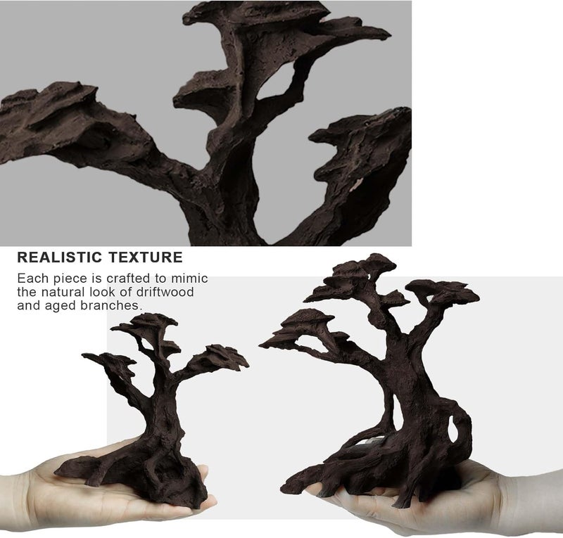 Fzone Resin Aquarium Driftwood, Aquarium Tree Decoration for Nano Aquascaping and Hardscape - Image 3